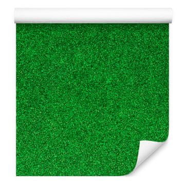 Zelena tapeta s šljokicama, zelena središnja boja za dnevni boravak i spavaću sobu 50x1000 cm