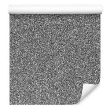 Siva tapeta s glitterom za dnevni boravak i spavaću sobu 50x1000 cm