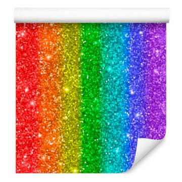 Ljubičasta i crvena tapeta s glitterom za dnevni boravak i spavaću sobu 50x1000 cm