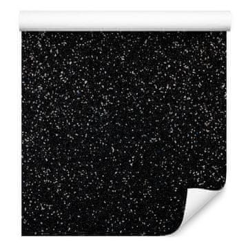Tapeta s glitterom crna, grafitna i tamnoplava za dnevni boravak i spavaću sobu 50x1000 cm