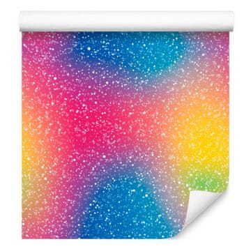 Plavo-ljubičasta tapeta s glitterom za dnevni boravak i spavaću sobu 50x1000 cm