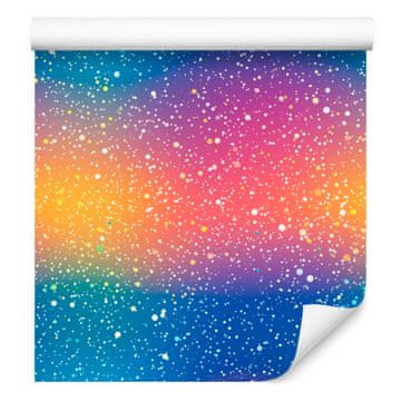 Plavo-ljubičasta tapeta s glitterom za dnevni boravak i spavaću sobu 50x1000 cm