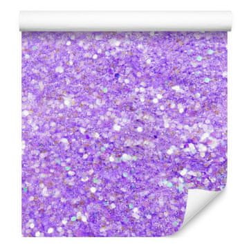 Tapeta s glitterom, lavanda, ljubičasta, plava i bijela, 50x1000 cm