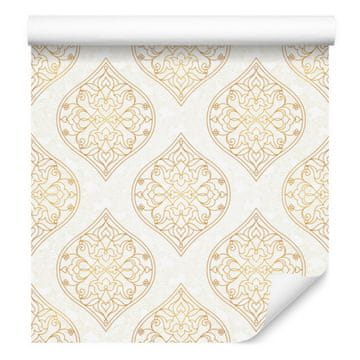 Retro tapeta s ornamentima u istočnjačkom stilu za dnevni boravak i spavaću sobu 50x1000 cm