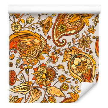 Prekrasna tapeta s paisley uzorkom za dnevni boravak i spavaću sobu 50x1000 cm