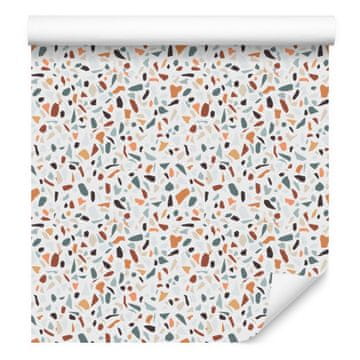 Terrazzo tapeta svijetlo siva i bijela 50x1000 cm