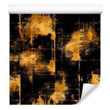 Tapeta u boji starog zlata i okera za dnevni boravak i spavaću sobu 50x1000 cm
