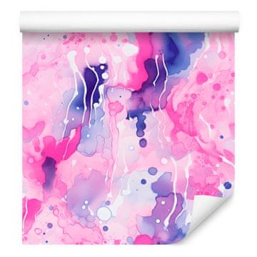 Tapeta ružičasta i ljubičasta tinta u prahu ružičasta, lavanda pozadina 50x1000 cm