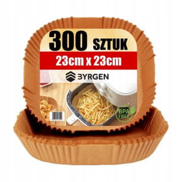 GE 300x umetci za papir za fritezu na vrući zrak 23x23 cm