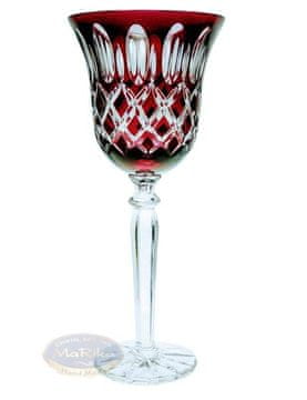 Marika Čaše za vino od rubin kristala 280 ml Krata Olive