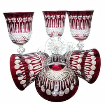 Marika Čaše za vino Ruby Crystal 220ml francuske boje