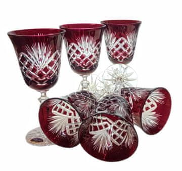 Marika Čaše za vino Ruby Crystal 220 ml s mirisom ananasa