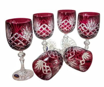 Marika Čaše za vino Ruby Crystal 240 ml s mirisom ananasa