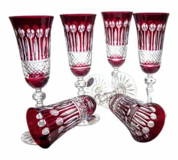 Marika Čaše za šampanjac Ruby Crystal 150 ml francuske boje