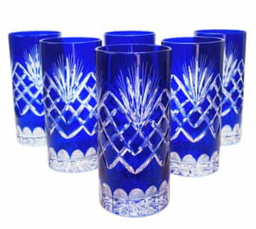 Marika Čaše za vodu i piće od kobaltnog kristala 320 ml Ananas