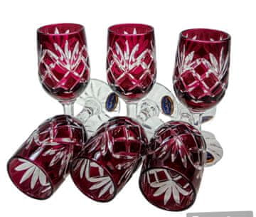 Marika Čaše za votku Ruby Crystal 25 ml s mirisom ananasa