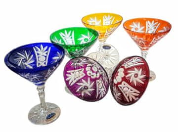 Marika Šarene kristalne čaše za martini 110ml Olive Grinder