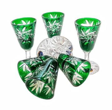 Marika Čaše za votku od smaragdnog kristala 40 ml Olive Grinder