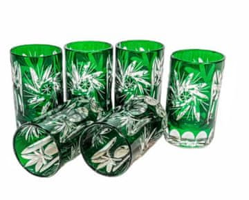 Marika Čaše za votku od smaragdnog kristala 30ml Olive Grinder
