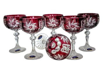 Marika Čaše za šampanjac Ruby Crystal 150ml, mlinac za masline