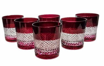 Marika Čaše za viski Ruby Crystal 280 ml Krateczka