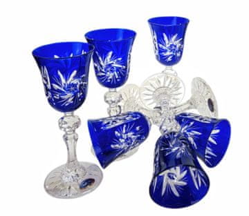 Marika Čaše za liker od kobaltnog kristala 60 ml Olive Grinder