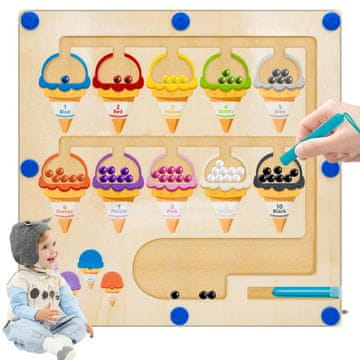 Ero Drvene Montessori magnetske igračke za djecu od 1+ godine