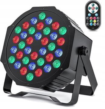 BT DISCO REFLEKTOR ZA POZORNICU 36 LED RASVJETA ZA ZABAVU RGB DMX + DALJINSKI UPRAVLJAČ