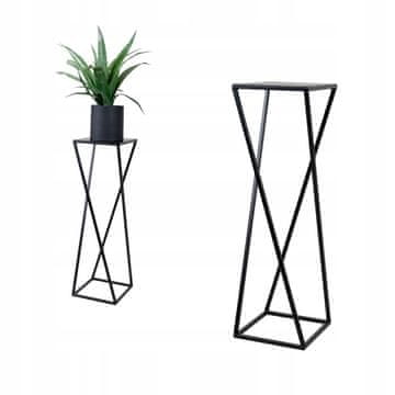 DE STOJEĆA CVJETNJAK Metalni Loft Style Crni Moderni Ernee M 19x19x62