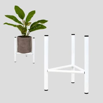 DE STALAK ZA CVIJEĆE Metalni stalak za cvijeće Bijeli Loft Dijon L MAX. POSUDA 30,5 cm