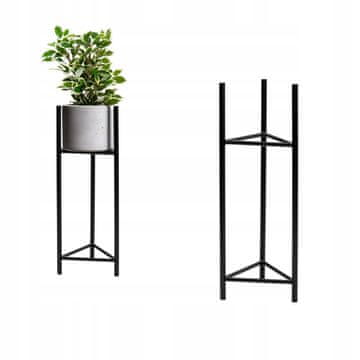DE Metalni stalak za cvijeće, crni, Loft Lizio M, MAX. POT 26 cm