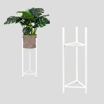 DE Metalni stalak za cvijeće, bijeli, Loft Lizio M, MAX. POT 26 cm