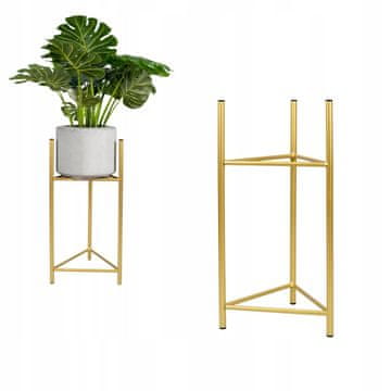 DE Metalni stalak za tegle za cvijeće Gold Loft Lizio L MAX. POT 30,5 cm