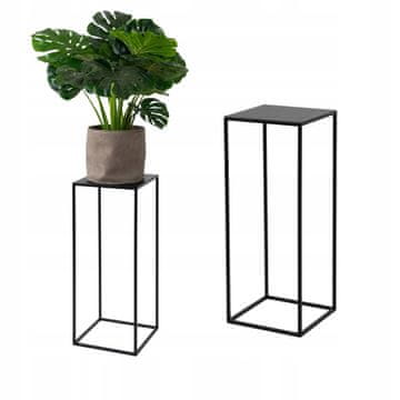 DE STOJEĆA CVJETNJAK Metalni Loft Crna Moderni Dizajn Brest M 25x25x62