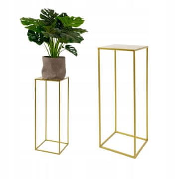 DE STOJEĆA CVJETNJAK Metalni Loft Zlatni Moderni Dizajn Brest M 25x25x62