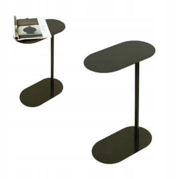 DE STOL ZA PRIJENOSNO MREŽU Pomoćni bočni potkrovni metal Crno maslinasto Toro 40x22x60