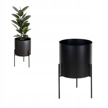 DE Metalna posuda za cvijeće, crna, Loft Esson S 22x22x32