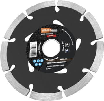 Kraft&Dele Segmentirana rezna ploča 125x7x22,23 mm TURBO KD926