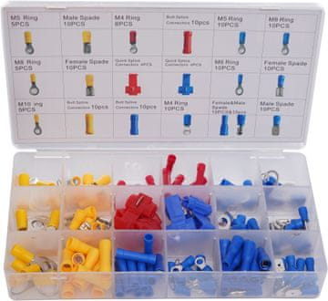 Kraft&Dele Set izoliranih konektora 160 kom KD10487