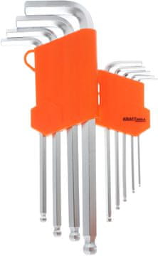 Kraft&Dele Set od 9 kuglastih imbus ključeva KD10296