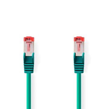 Nedis Mrežni kabel CAT6 | RJ45 muški | RJ45 muški | S/FTP | 15,0 m | Okrugli | LSZH | Zeleni | Oznaka