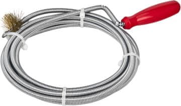 Kraft&Dele Kanalizacijska spirala za cijevi s četkom 6 mm x 3 m KD11768