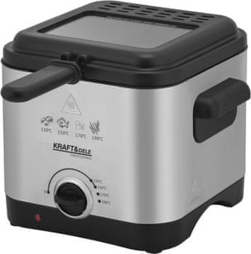 Kraft&Dele Tradicionalna friteza 1,5 l KD4330