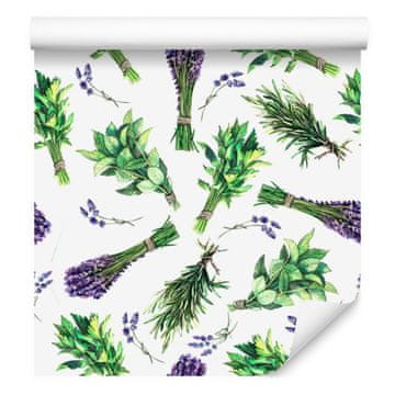 Tapeta s lavandinim biljem za dnevni boravak i spavaću sobu 50x1000 cm