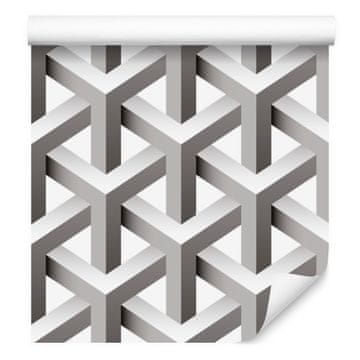 3D tapeta s geometrijskim uzorkom za dnevni boravak i spavaću sobu 50x1000 cm