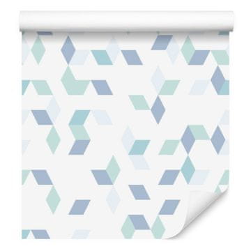 Tapeta s šarenim geometrijskim uzorkom za dnevni boravak i spavaću sobu 50x1000 cm