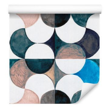Geometrijske i apstraktne tapete oslikane u akvarelnom stilu 50x1000 cm