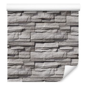 Tapeta od škriljevca u nijansama sive s 3D efektom 50x1000 cm