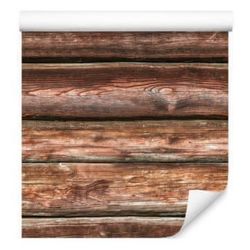 Realistične tapete s horizontalnim drvenim daskama 50x1000 cm