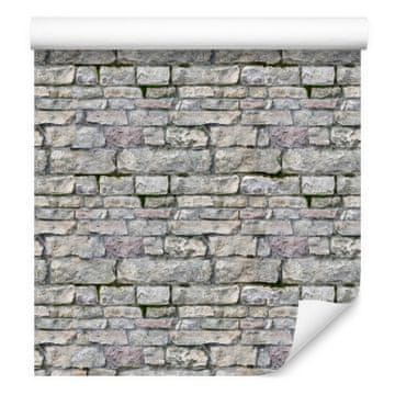 Tapete od stare cigle u nijansama sive za dnevni boravak i spavaću sobu 50x1000 cm